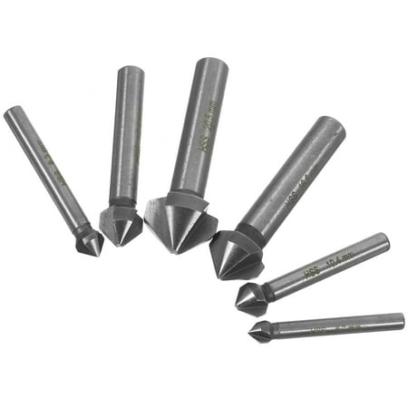 

6 Pcs Deburring Tool Wood Drill Bits Deburring Bit Countersink Bit Drill Knife Head