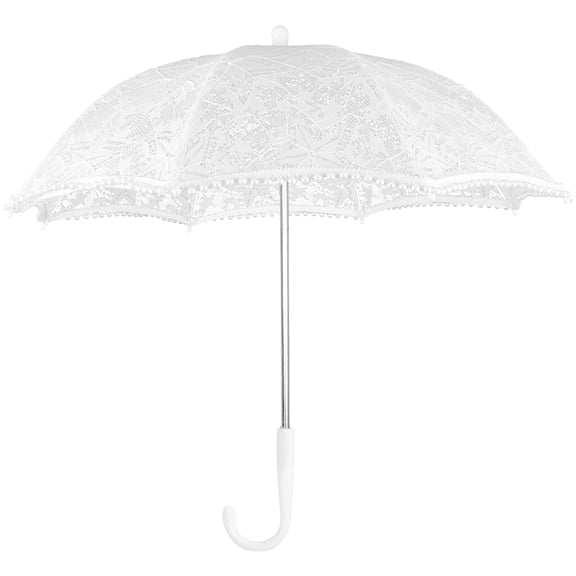 CRILSTYLEO Umbrella White Lace 1Set 19x19in