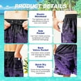 thumbnail image 5 of Mens Swim Trunks Quick Dry Board Shorts with Mesh Lining, Breathable Fit Hawaii Beach Shorts Swimwear Bathing Suits, 5 of 5