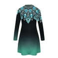 thumbnail image 5 of Pntutb Robe d'Été pour Femmes 2024 Chemises d'Impression Décontractées Femmes Manches Longues Col Rond Blouse tops, 5 of 5