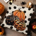 thumbnail image 5 of Juego de 4 fundas de almohada decorativas para truco o trato de Halloween, 16 x 16: espeluznante, 5 of 5
