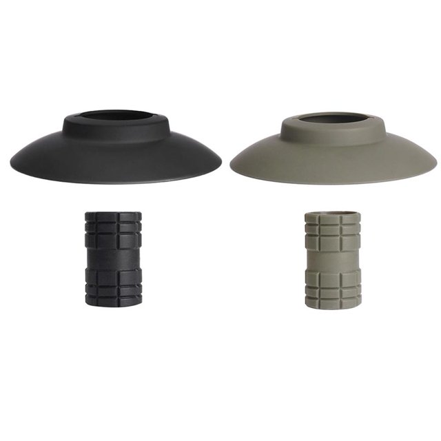 Pantalla de Camping para Cubierta de Linterna de Silicona GZ Negro 2 Piezas