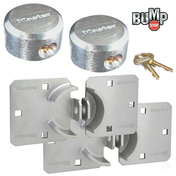 Master Locks Hasp 770 6271 2 Keyed Alike Hidden Shackle Padlock Combo W Bumpstop Technology Walmart Com Walmart Com