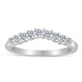 thumbnail image 1 of Bague de Mariage en Diamant Chevron 1/4ctw en Or Blanc 10k, 1 of 2