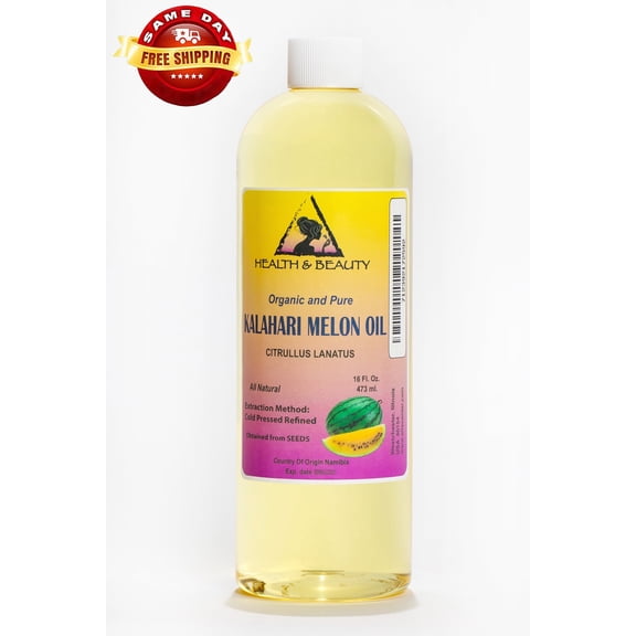 Kalahari Melon Seed Oil Refined Organic Cold Pressed Pure Health & Beauty 48 oz