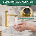thumbnail image 3 of Akicon Gold Bathroom Faucet 1 Hole, Single Handle Bathroom Sink Faucets, 304 Stainless Steel, Bath Faucet, 3 of 10