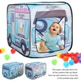 thumbnail image 4 of Vogacara Tienda de campaña para niños pequeños, carpa plegable de poliéster con forma de dibujos animados, regalos para juegos de fiesta, Juegos de césped, 4 of 6