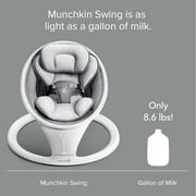 Munchkin® Bluetooth Enabled Infant Baby Swing, Includes Remote Control, White, Unisex