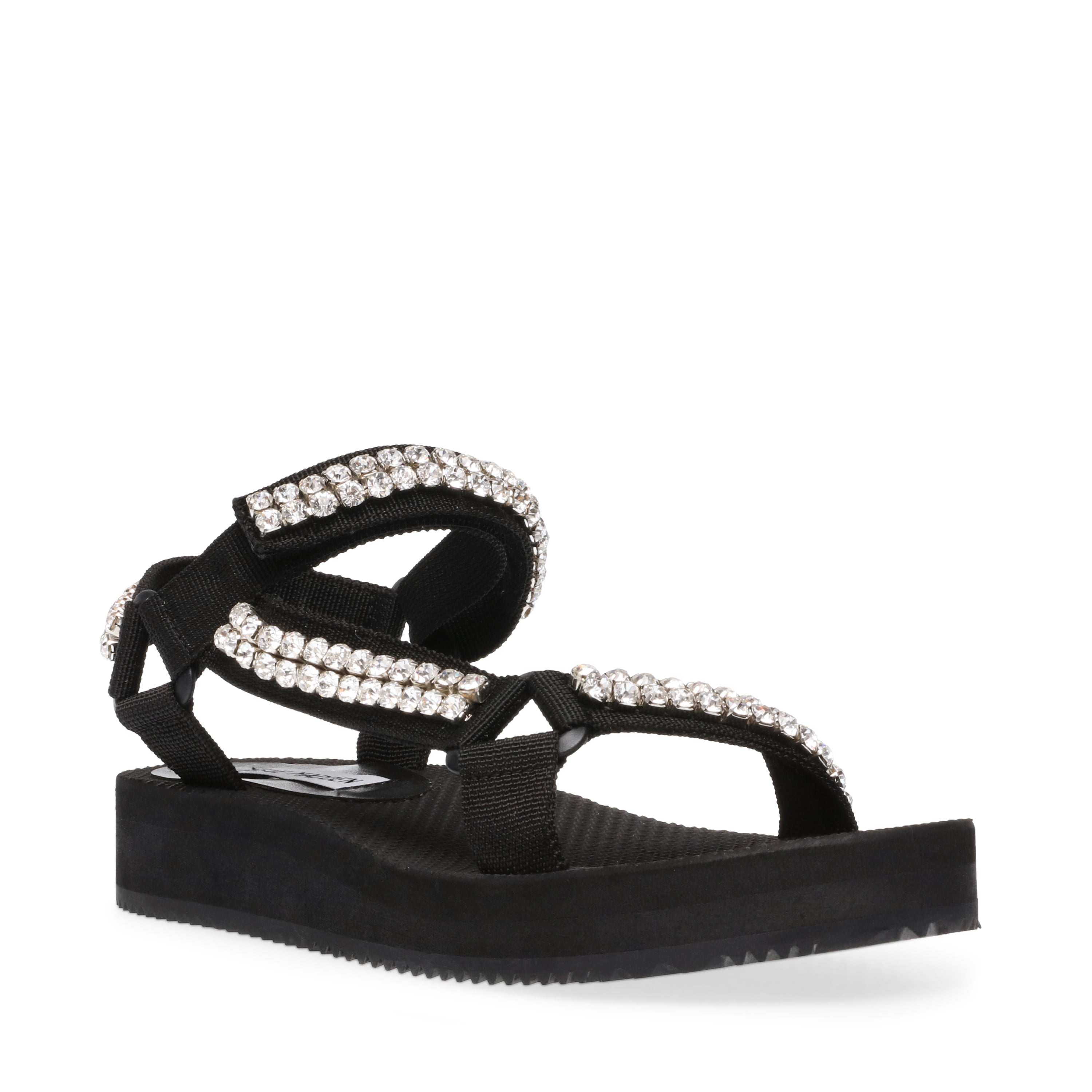 steve madden women's henley rhinestone sport sandals