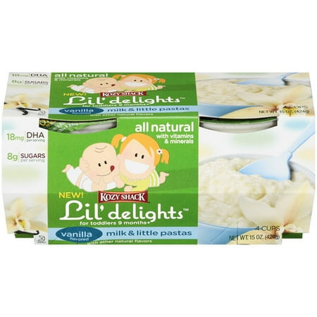 Kozy Shack Lil' Delights Vanilla Flavored Milk & Little Pastas, 15 oz