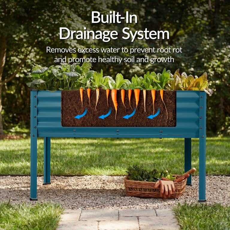 Best Choice Products Elevated Garden Bed, 48"x24"x30" photo 6