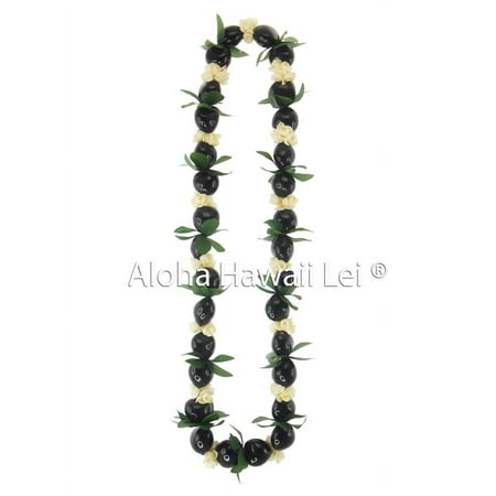 KUKUI NUT LEI WITH PIKAKE