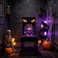 thumbnail image 6 of PYURTEP Halloween Chair Covers, Spooky Face Slipcovers, Double-Sided Printed Decorative Chair Covers for Indoor Outdoor Dining Halloween Decor, 6 of 6