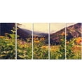 thumbnail image 2 of Prairie de Montagne Verte avec Fleurs - Grande Toile d'Art Mural, 2 of 3