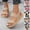 F, variant on TrendOFT Womens Footbed Sandals Casual Ladies Shoes Summer Fashion Beach Nesh Elastic Band Wedge Sandale Plateforme Femme F 41