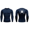 thumbnail image 4 of Camiseta de compresión con estampado de Anime para hombre, ropa deportiva de secado rápido, atlética, ajustada, para gimnasio, Verano, 4 of 5