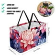thumbnail image 2 of Petal flower Foldable Reusable Large Capacity Oxford Cloth Cube Organizer Shopping Bag Basket Organizer, 2 of 7