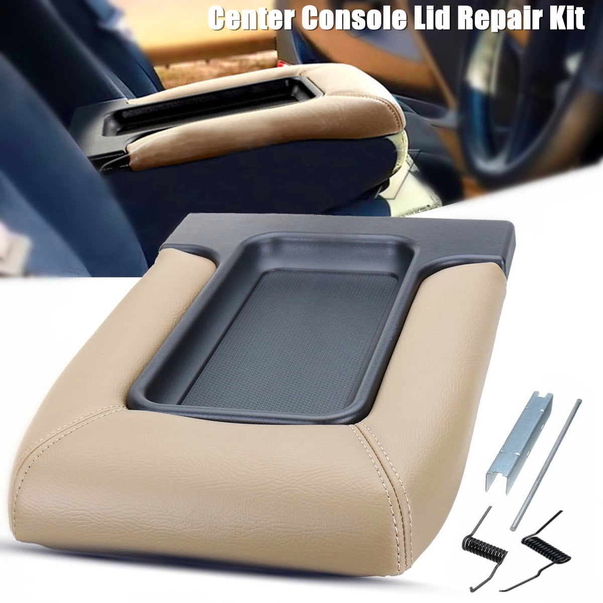 Center Console Lid Kit Arm Rest Latch for 99-07 GM Chevy OEM Part 19127364 NEW