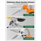 thumbnail image 3 of Tijeras de podar profesionales GROWNEER, paquete de 3, 3 of 8