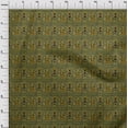 thumbnail image 3 of oneOone Polyester Lycra Olive Green Fabric Women Block Craft Projects Decor Fabric Printed By The Yard 56 Inch Wide, 3 of 4
