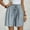 Sky Blue, variant on Zynviq Casual Shorts for Women Summer Drawstring Beach Solid Wide Leg Elastic Burmuda Shorts Shorts Women L