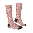 thumbnail image 3 of Picia Women Crew Soft Moisture-wicking Socks Rose Flowers Pattern Design Cotton Socks, One Size fit All, 3 of 9
