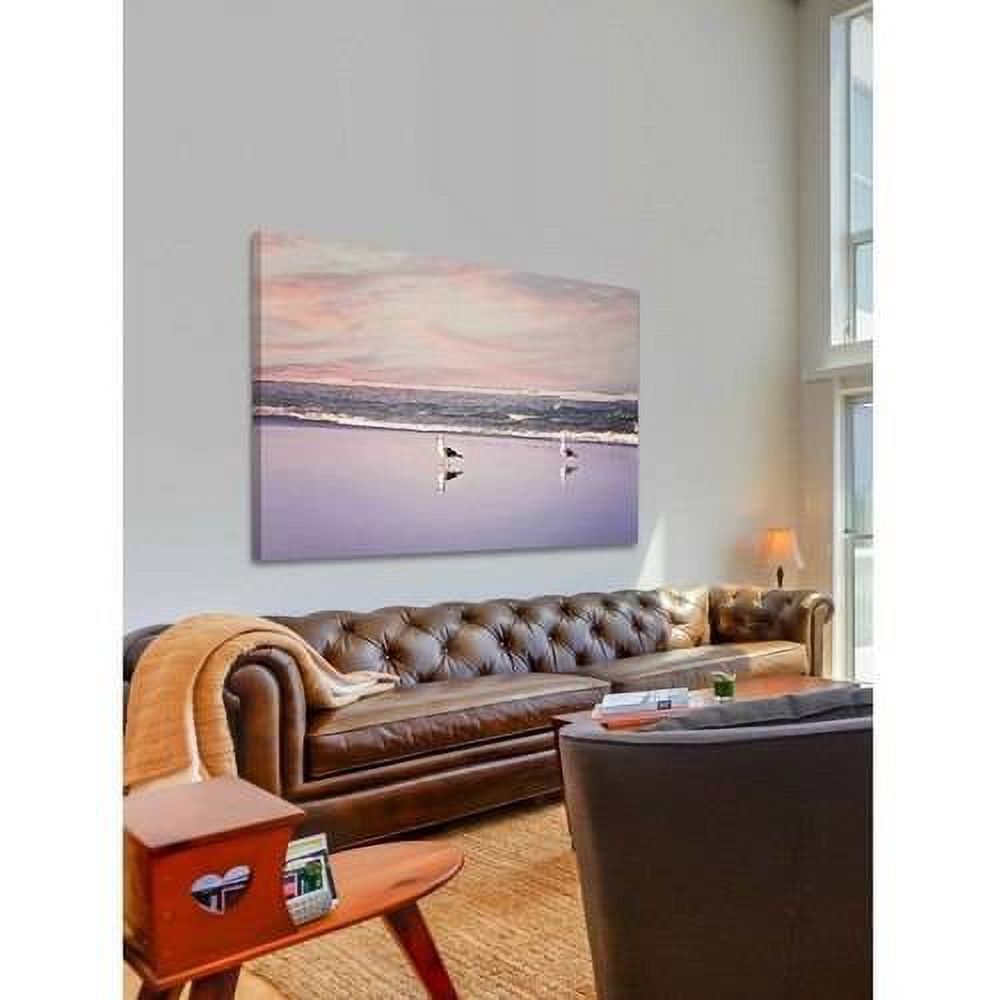 Marmont Hill "2 Seagulls" by Sylvia Cook Painting Print on Canvas