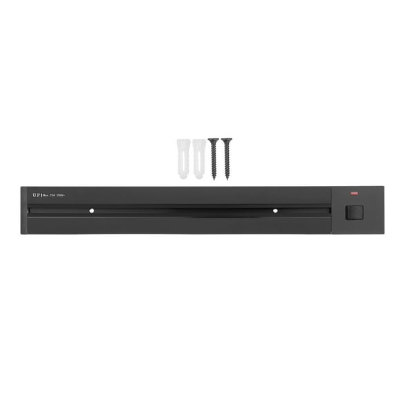 Kkmoon Electrical Outlet Track Wall Power Outlet Track 60Cm Aluminum Alloy Kitchen Sockets Track Wall Outlet Extension Sliding Rail Works With Movable Power Outlet