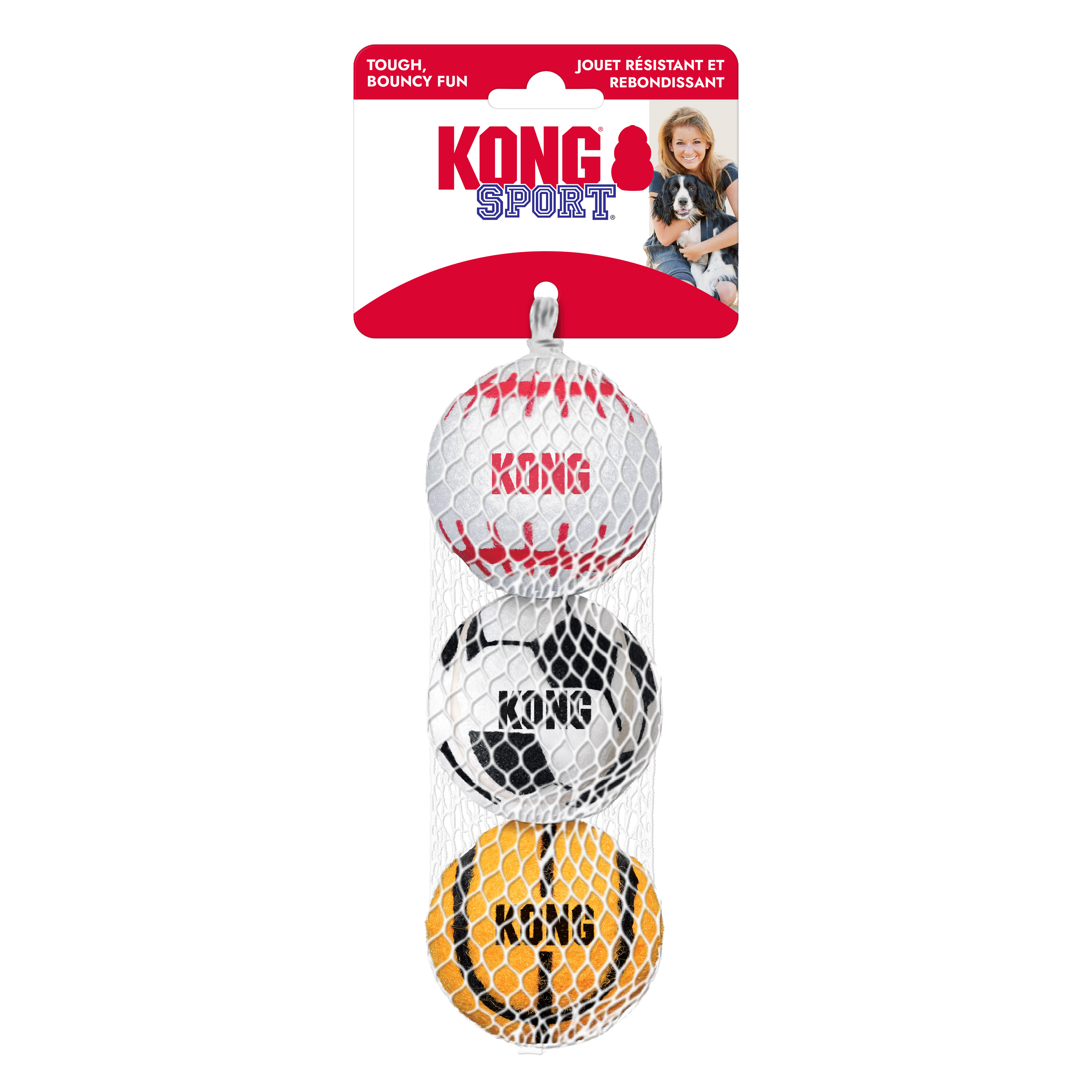 KONGÂ® Sport Balls, Extra Thick Dog Toys, 3 Count
