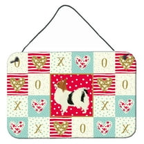Carolines Treasures CK5943DS812 Papillon Love Wall or Door Hanging Prints 8x12 multicolor