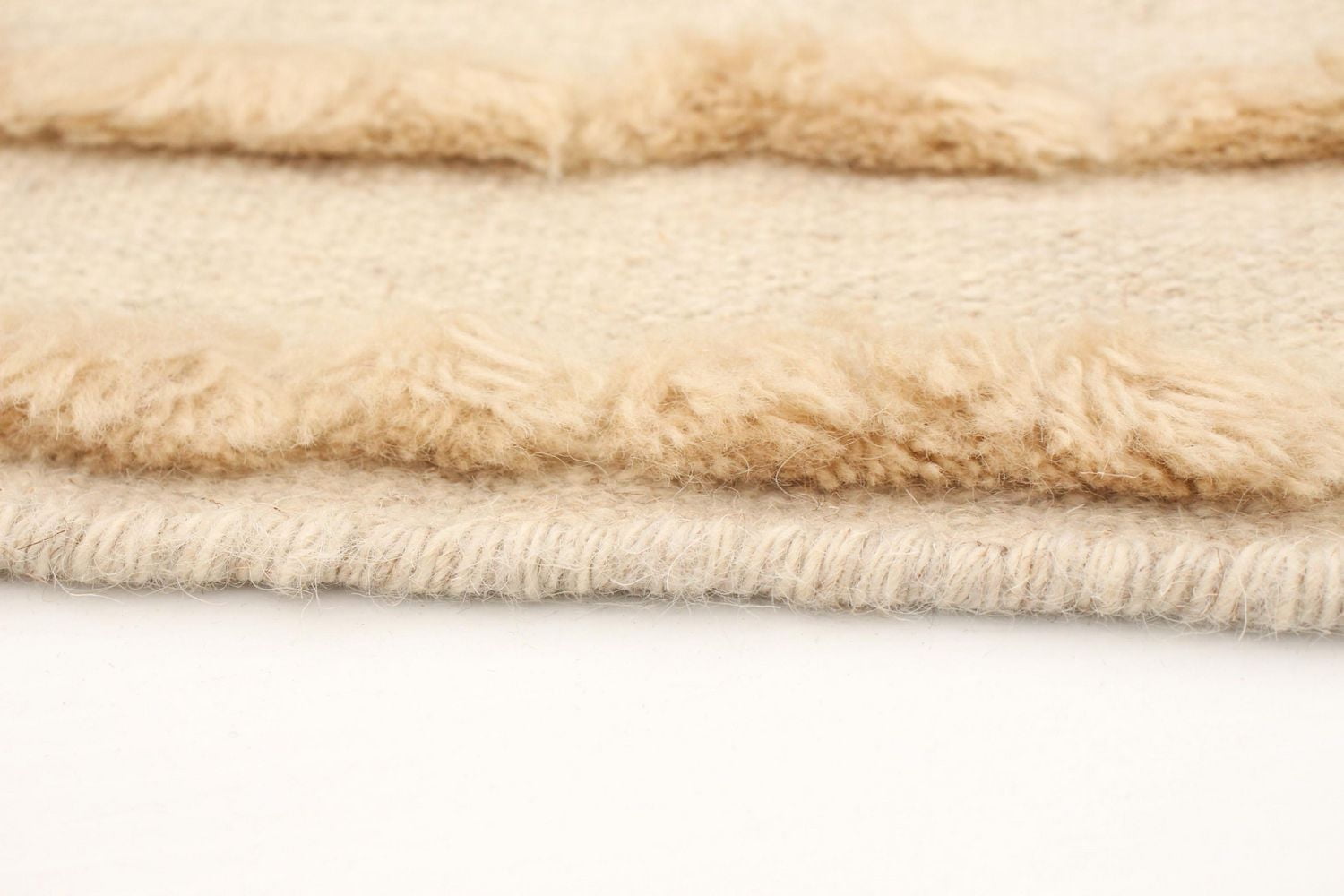 ECARPETGALLERY 4'9" x 7'10" Carved Cambridge Hand Made Area Rug for Living Room, Dining Room and Bedroom in Ivory