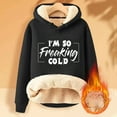 thumbnail image 1 of DPTALR Sweat à Capuche d'Hiver Chaud en Peluche Imprimée pour Femmes, 1 of 3