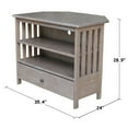 thumbnail image 4 of International Concepts 35" Mission Corner TV Stand in Washed Gray, 4 of 11