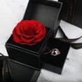 thumbnail image 2 of Preserved Red Rose,Ring Earrings Necklace Storage Boxes,Eternal Flowers Rose Gifts for Mom Wife Girlfriend Her,on Christmas Valentines Day Mothers Day Anniversary Birthday Gifts(Without Necklace), 2 of 7