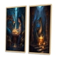 thumbnail image 3 of Designart "Dragon Spirit Celebration Honoring Ancient Traditions II" Christianism Framed Wall Art Set Of 2 - Traditional Gold Gallery Wall Frame Set For Home Decor, 3 of 6