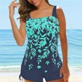 thumbnail image 1 of Women‘s Tankini Large Bikini Set Print Suspender Plus Large Size Split Swimsuit, 1 of 5