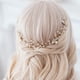 thumbnail image 1 of Nvzi Horquillas para el pelo de boda con flores para novias, peinetas con perlas de cristal, pinzas para el pelo, accesorios para el pelo de boda dorados, joyas -Gpld, 1 of 4