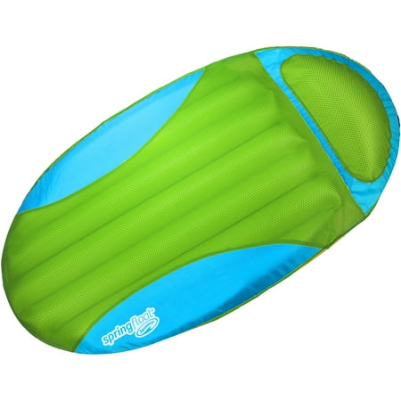 SwimWays Spring Float Sun Dry Lounger Pool Float, Cyan/Lime - Walmart.com