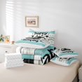 thumbnail image 6 of Catabedysis Beach Camping 7-Piece Twin Bedding,Happy Camping Camper Print Bedding Comforter Set For Boys,Multicolor,Reversible, 6 of 7