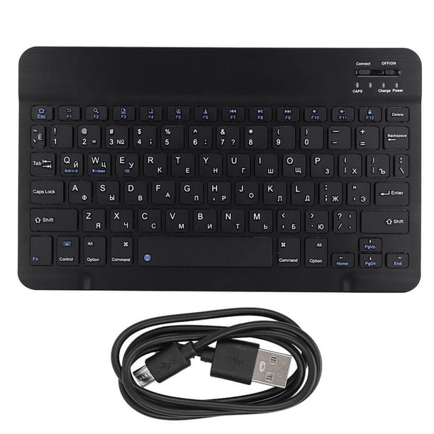 Mini Portátil Inalámbrico Bluetooth 3.0 Teclado Ruso Touchpad Para Apple/Microsoft/Android Noticed EL007839-00