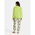 thumbnail image 3 of Dr. Seuss The Grinch Women's Plush Graphic Sweatshirt with Long Sleeves, Sizes XXS-XXL, 3 of 5