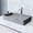 Gray, variant on VIGO Basilica Gothic Gray Concreto Stone 23 in. L x 14 in. W x 4 in. H Rectangular Vessel Bathroom Sink