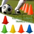 thumbnail image 3 of 10Pcs Plastic Cones Safety Sports Exercise Football Training p Pitch Q5G6, 3 of 9