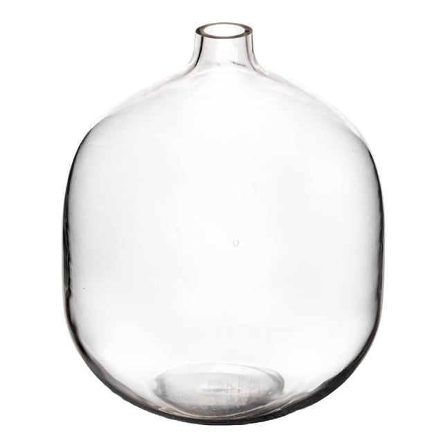 Jarrón Bloomingville Stout de cristal transparente de 7 cm de largo x 7 cm de ancho x 8,25 cm de alto
