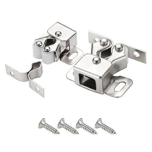Home Double R Wheels For Catch Latch Board Cabinet Door Furniture. (silver)(10pcs)