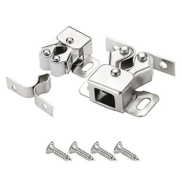 Home Double R Wheels For Catch Latch Board Cabinet Door Furniture. (silver)(10pcs)