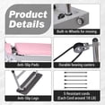 thumbnail image 1 of Ourlova Pink Foldable Pilates Reformer Machine - Advanced and Beginner Workout Equipment with Resistance Ropes, 1 of 8