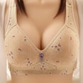 thumbnail image 2 of Penkiiy Women Bras 3-Pack Women Sexy Butterfly Back Top Bra Wire Free Underwears Base Vest Style Sports Lingerie Beige Bras, 2 of 4