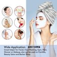 thumbnail image 3 of Paquete de 3 toallas para el cabello para mujeres, toallas suaves para secar el cabello, turbante para el cabello absorbente y antiencrespamiento, 3 of 5