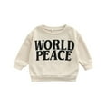 thumbnail image 1 of WORLD PEACE sweater kids Loose Warm Pullover, 1 of 6